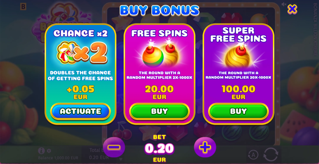 BG Bonanza Billion Screenshot